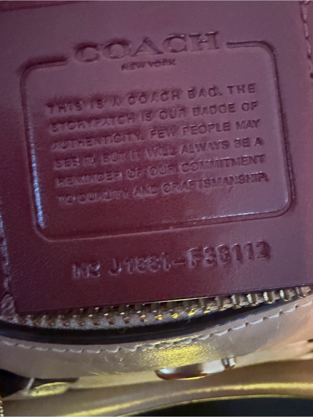 Coach Blush Signature Canvas Satchel with Leather Trim - Picture 4 of 5